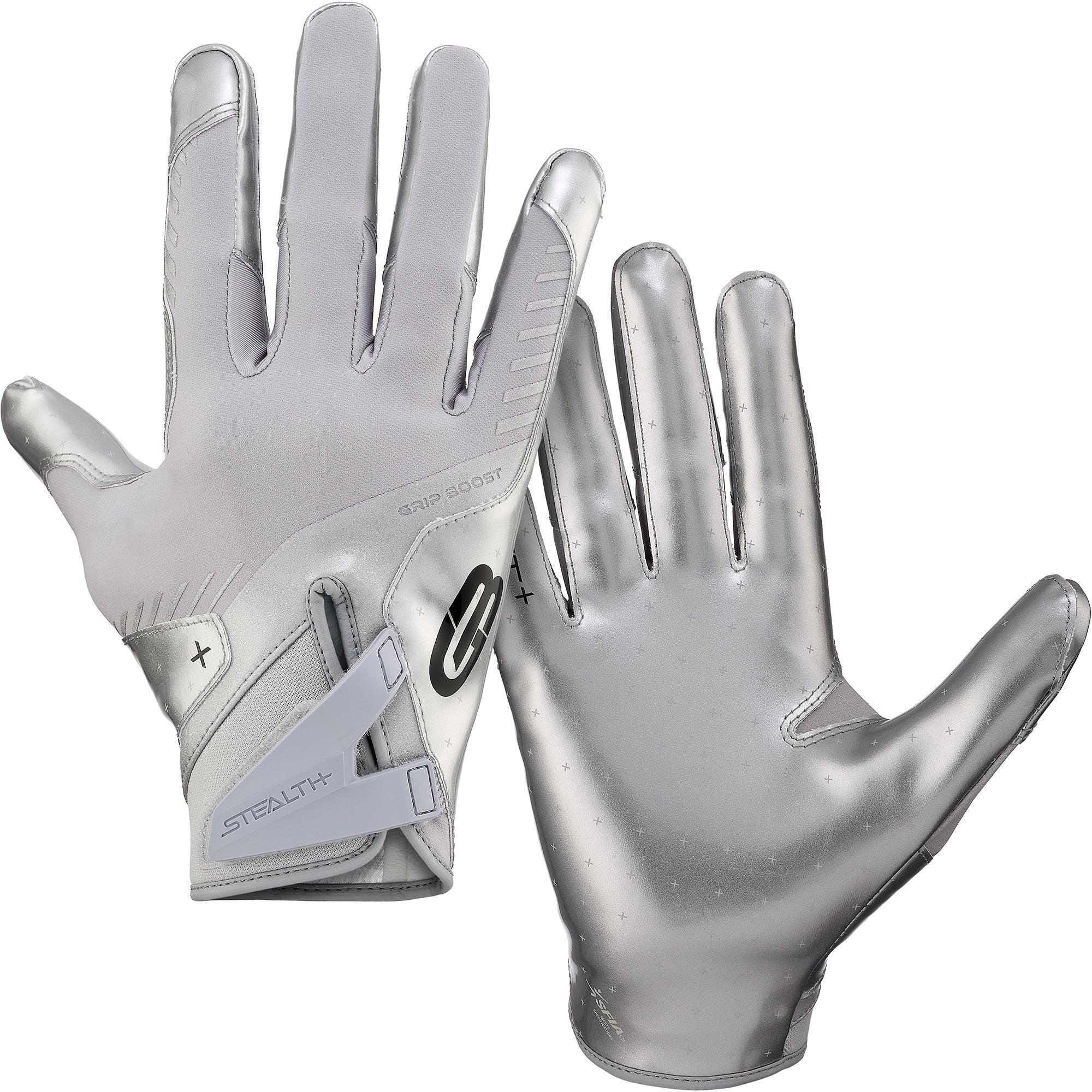 Grip Boost Solid Chrome Stealth 6.0 Boost Plus Football Gloves Questions & Answers