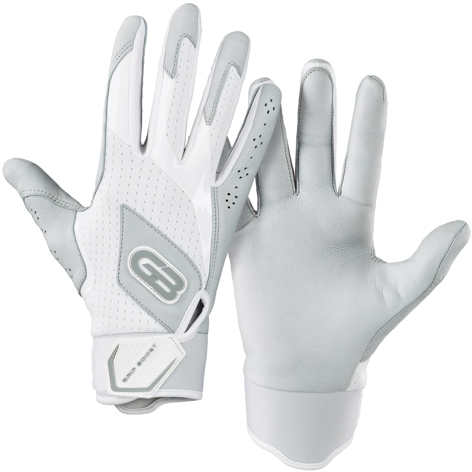 Grip Boost White Loaded Baseball Batting Gloves with Boost Plus Leather Questions & Answers